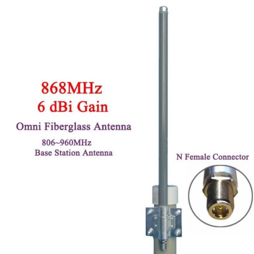 5.8dbi 6dBi lorawan 868MHz Iot omni fiber glass antenna N female 915mhz ...